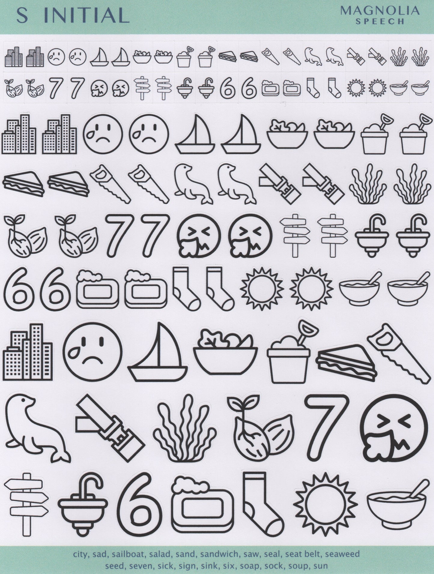 S Initial Bundle: All Sticker Sheets