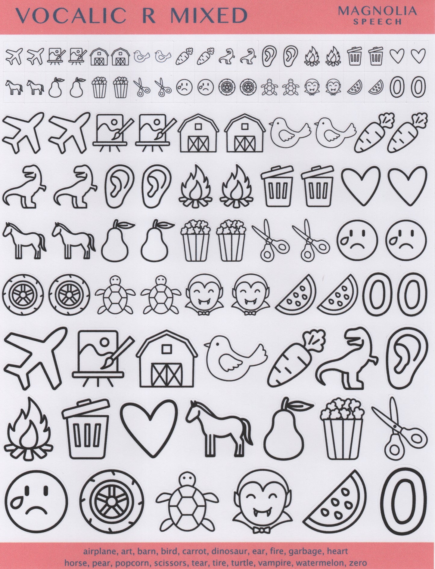 R Vocalic Mixed Bundle: All Sticker Sheets