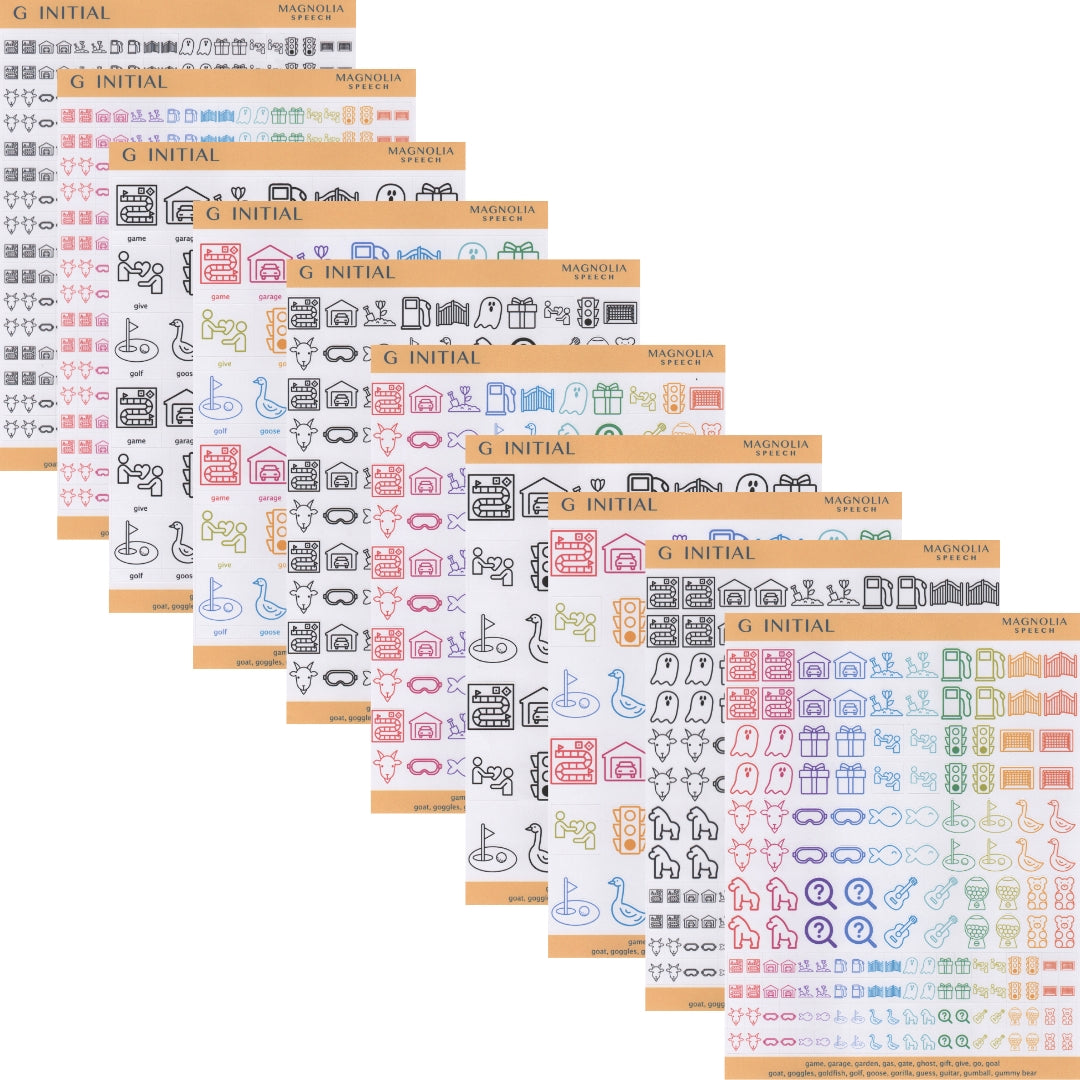 G Initial Bundle: All Sticker Sheets