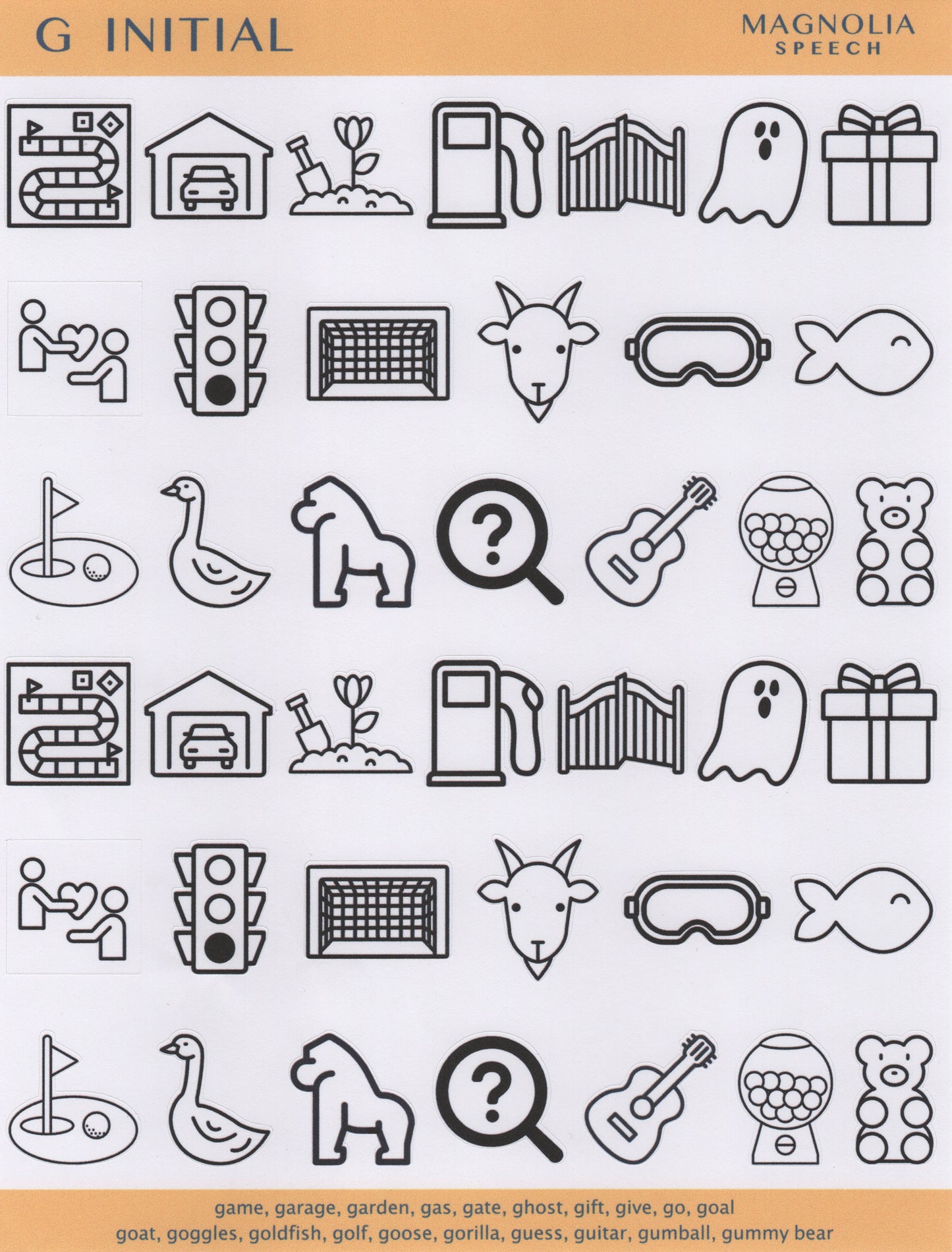 G Initial Bundle: All Sticker Sheets