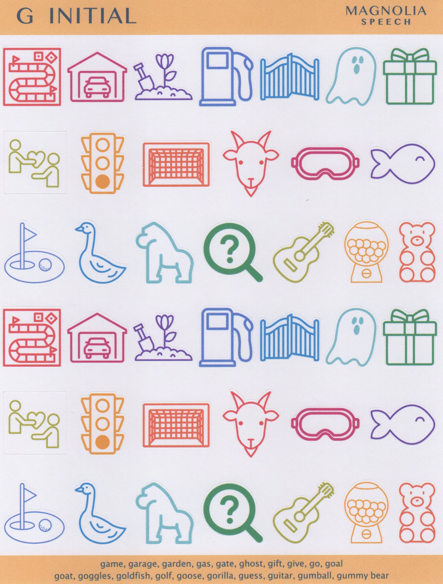 G Initial Bundle: All Sticker Sheets