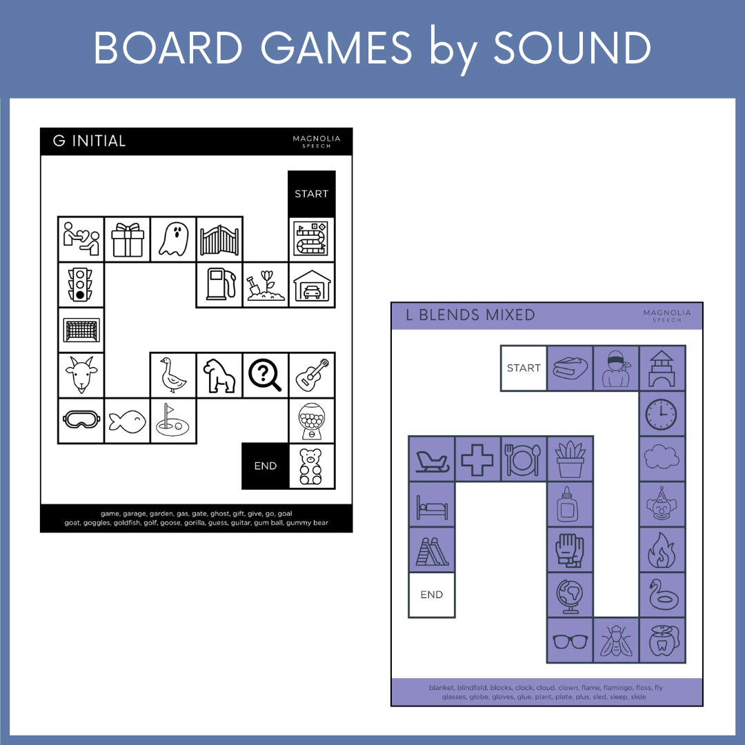 Board Games by Speech Sound