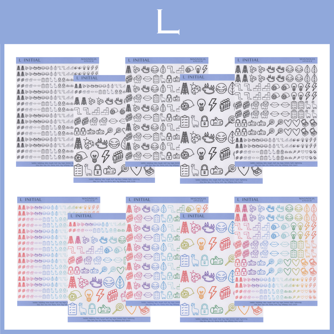 L Initial Bundle: All Sticker Sheets