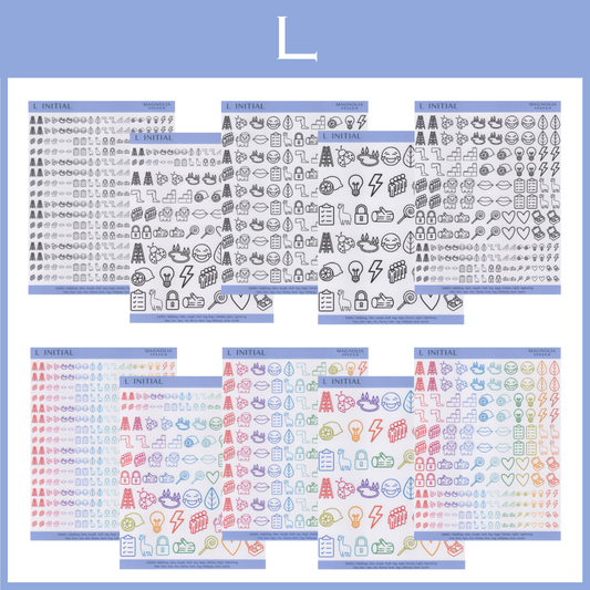 L Initial Bundle: All Sticker Sheets