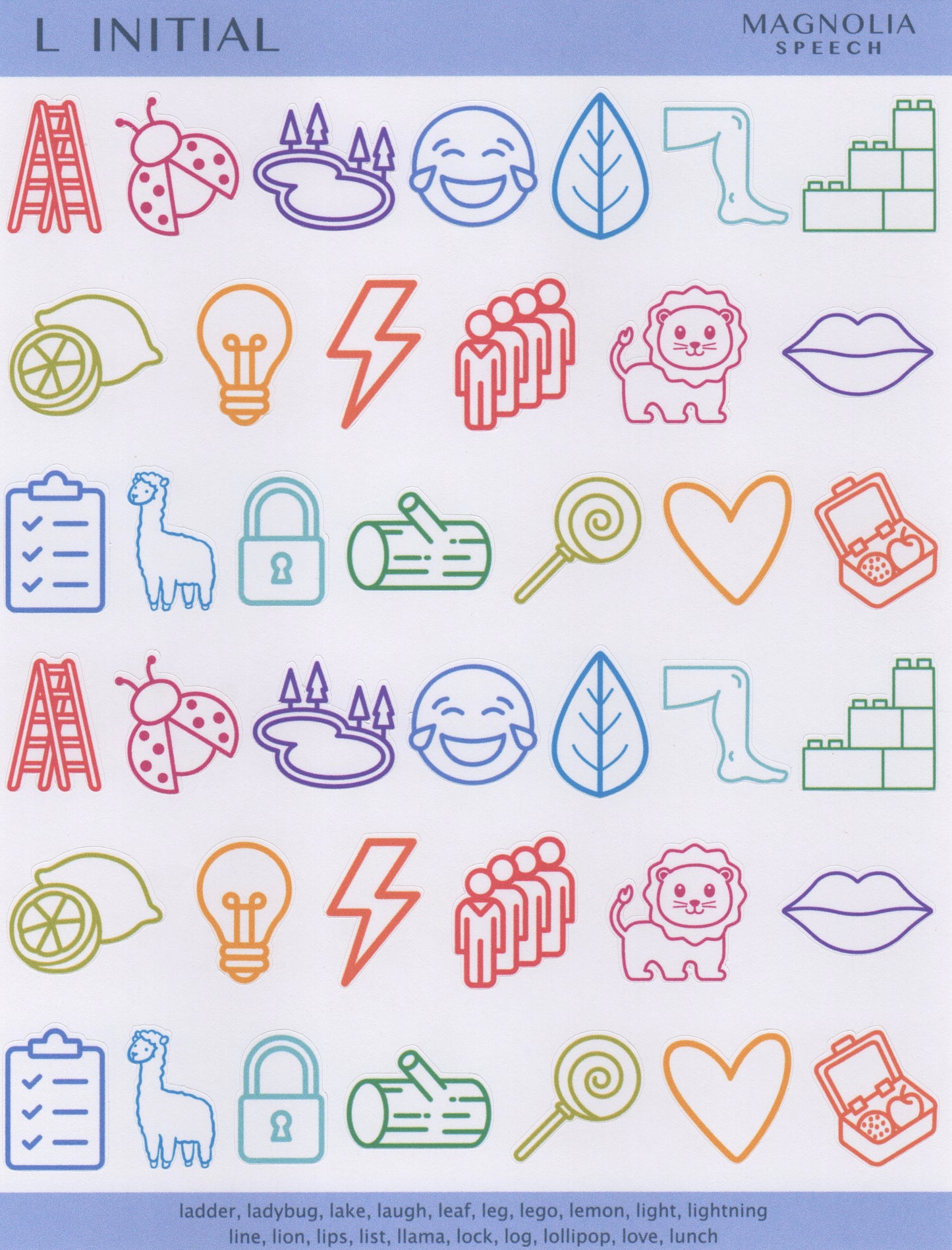 L Initial Bundle: All Sticker Sheets