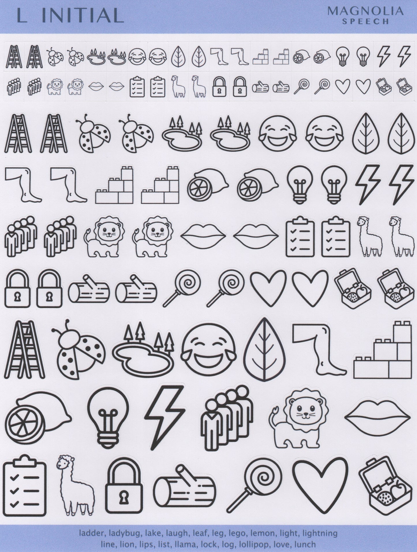L Initial Bundle: All Sticker Sheets