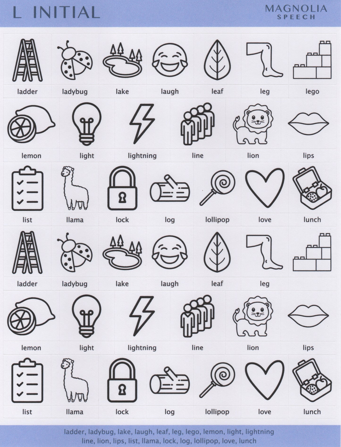 L Initial Bundle: Black & White