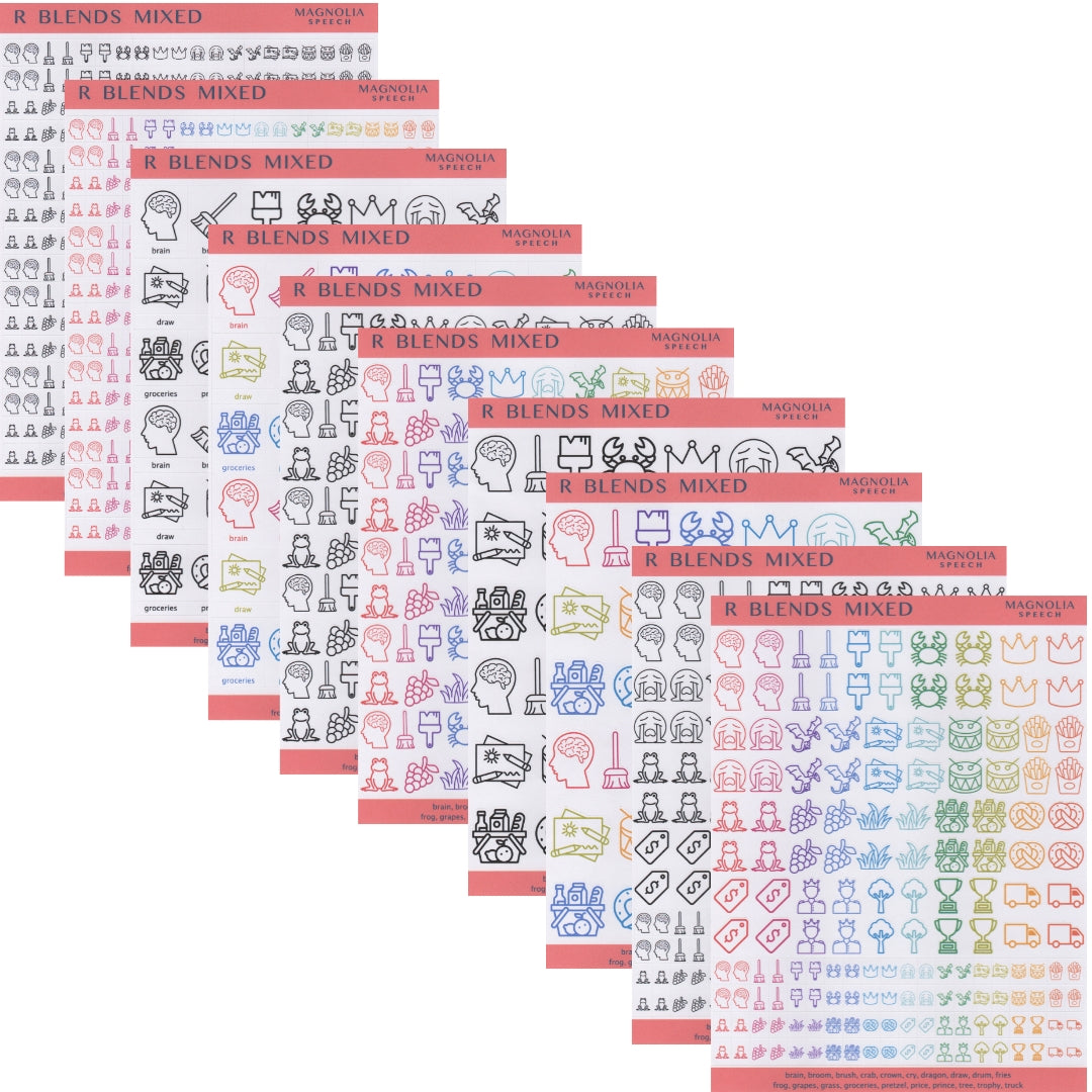 R Blends Mixed Bundle: All Sticker Sheets