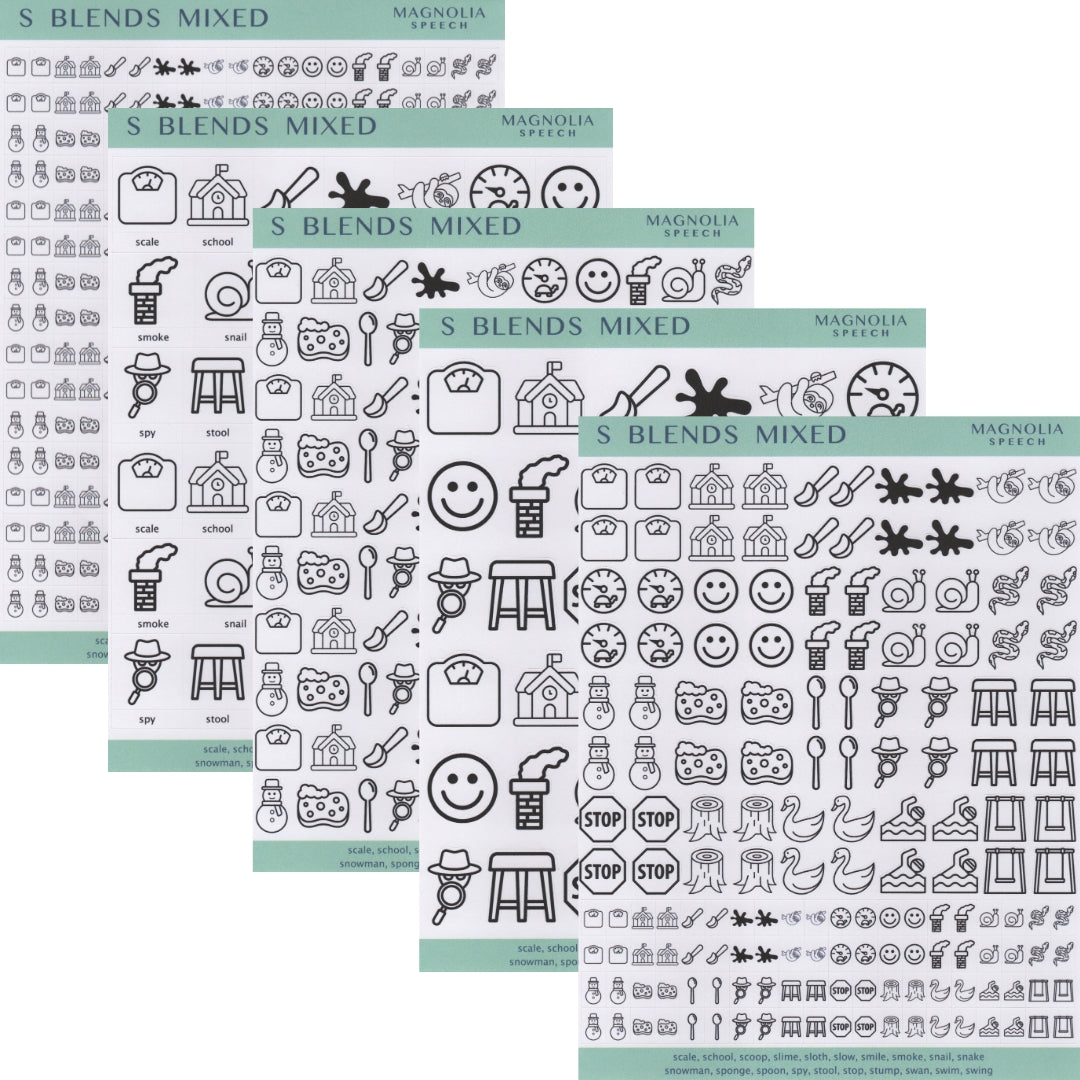 S Blends Mixed Bundle: Black & White