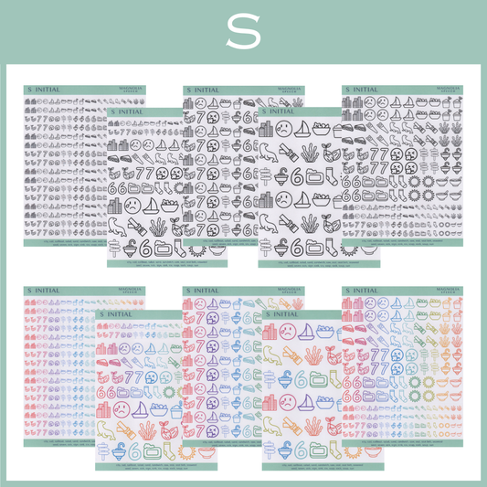 S Initial Bundle: All Sticker Sheets