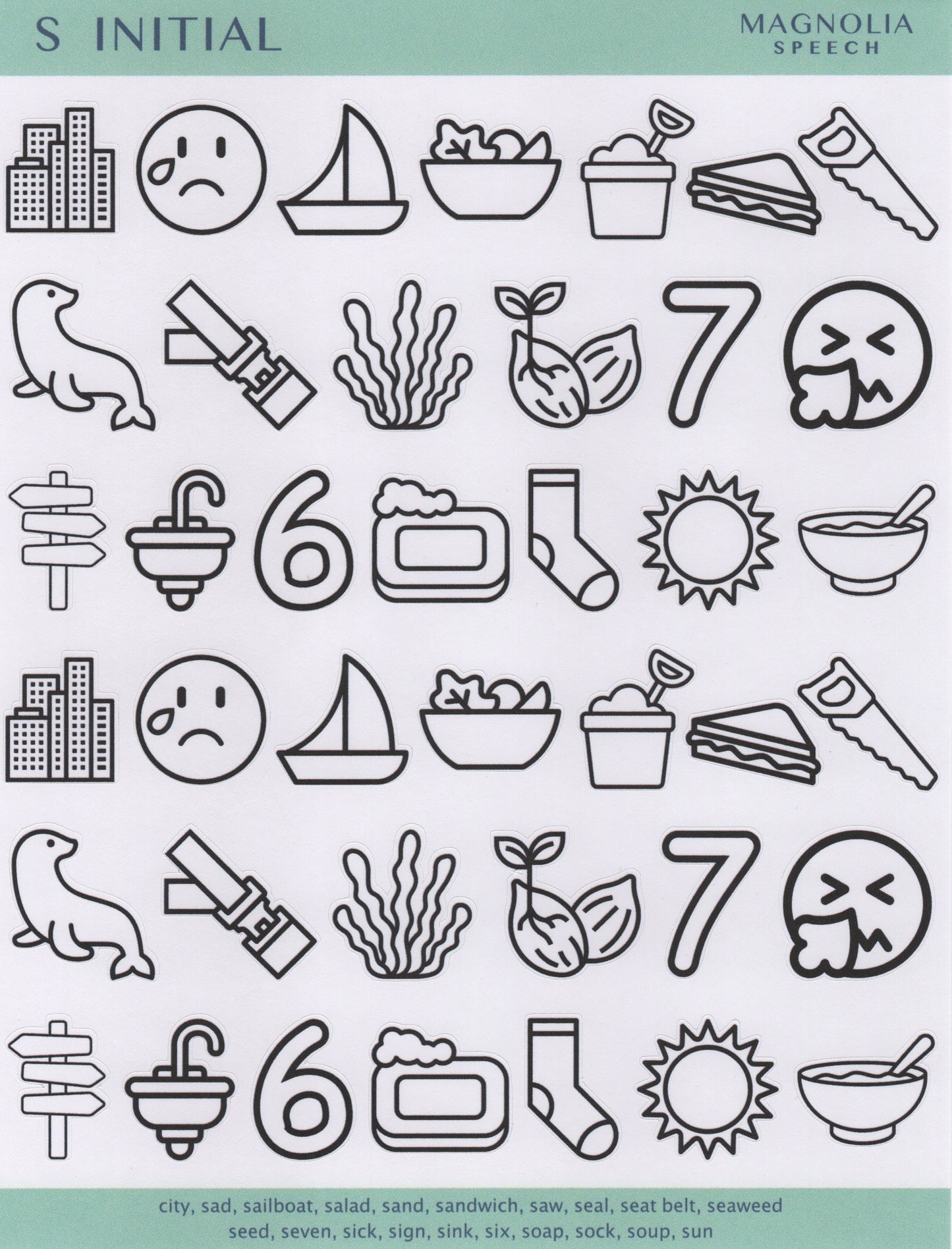 S Initial Bundle: All Sticker Sheets