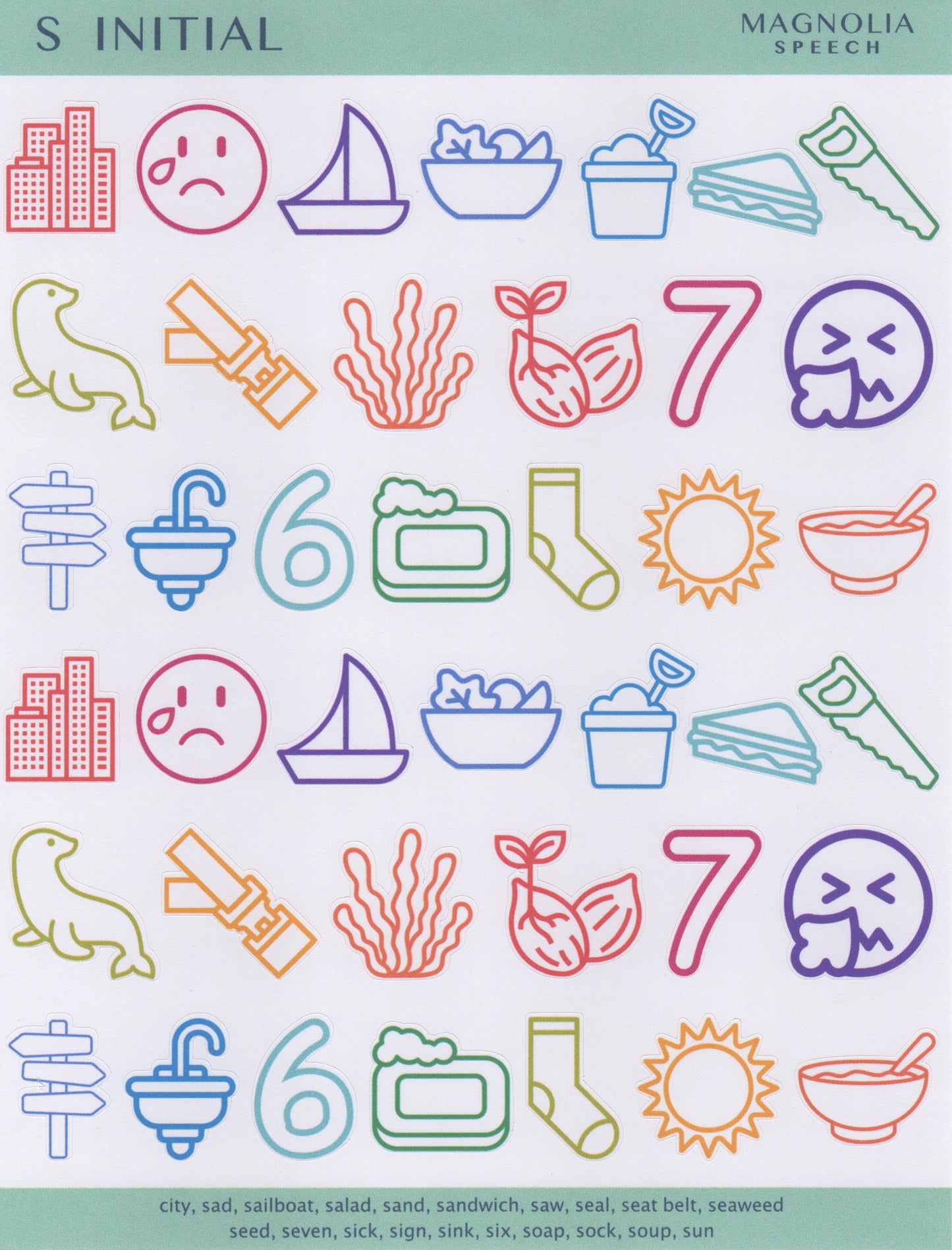 S Initial Bundle: All Sticker Sheets