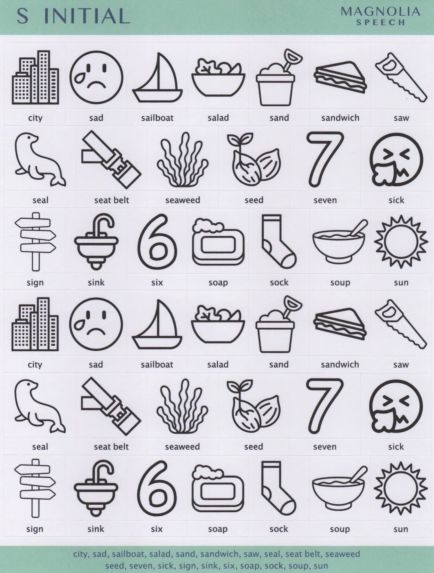 S Initial Bundle: All Sticker Sheets