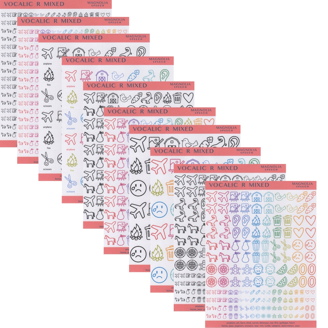 Vocalic R Mixed Bundle: All Sticker Sheets