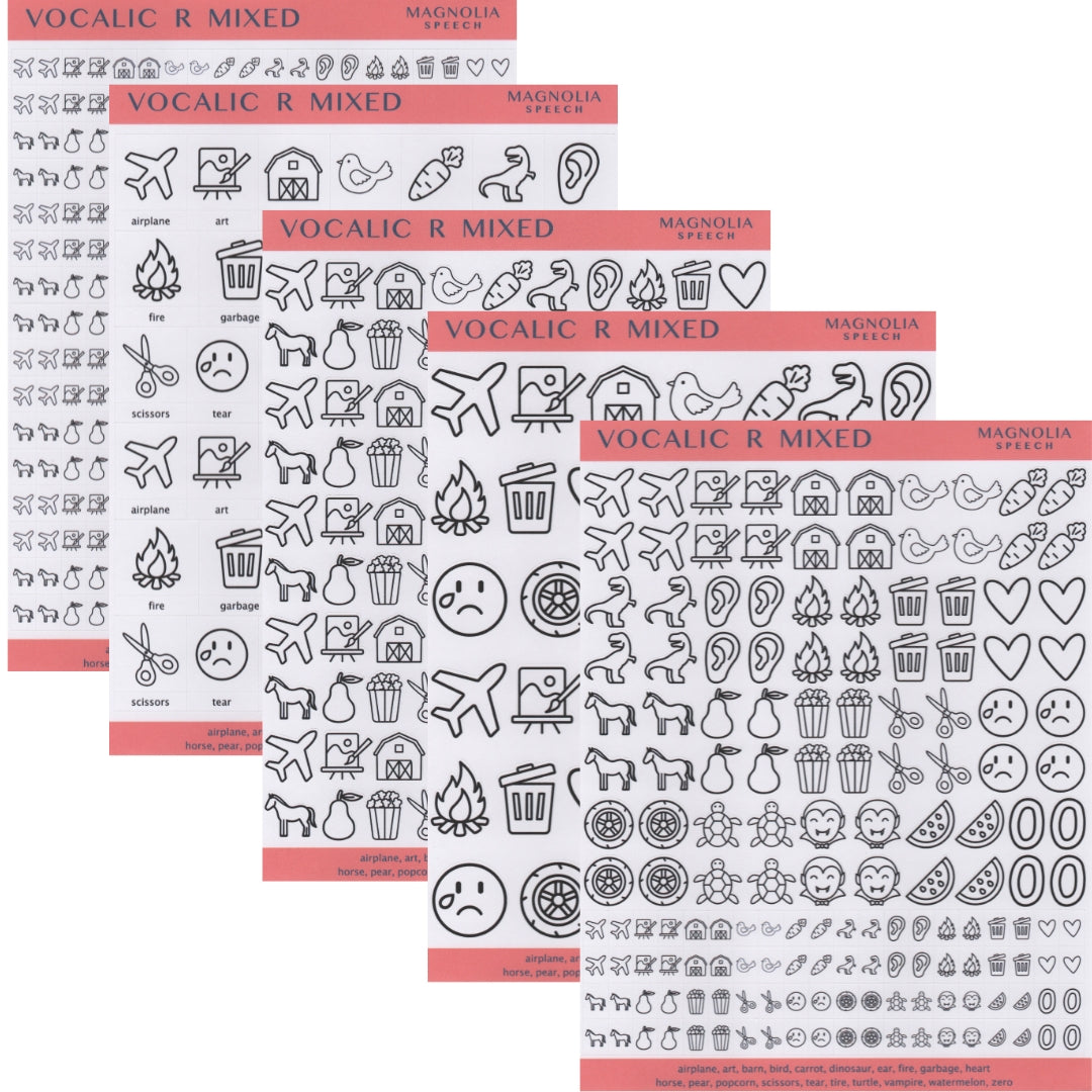 Vocalic R Mixed Bundle: Black & White