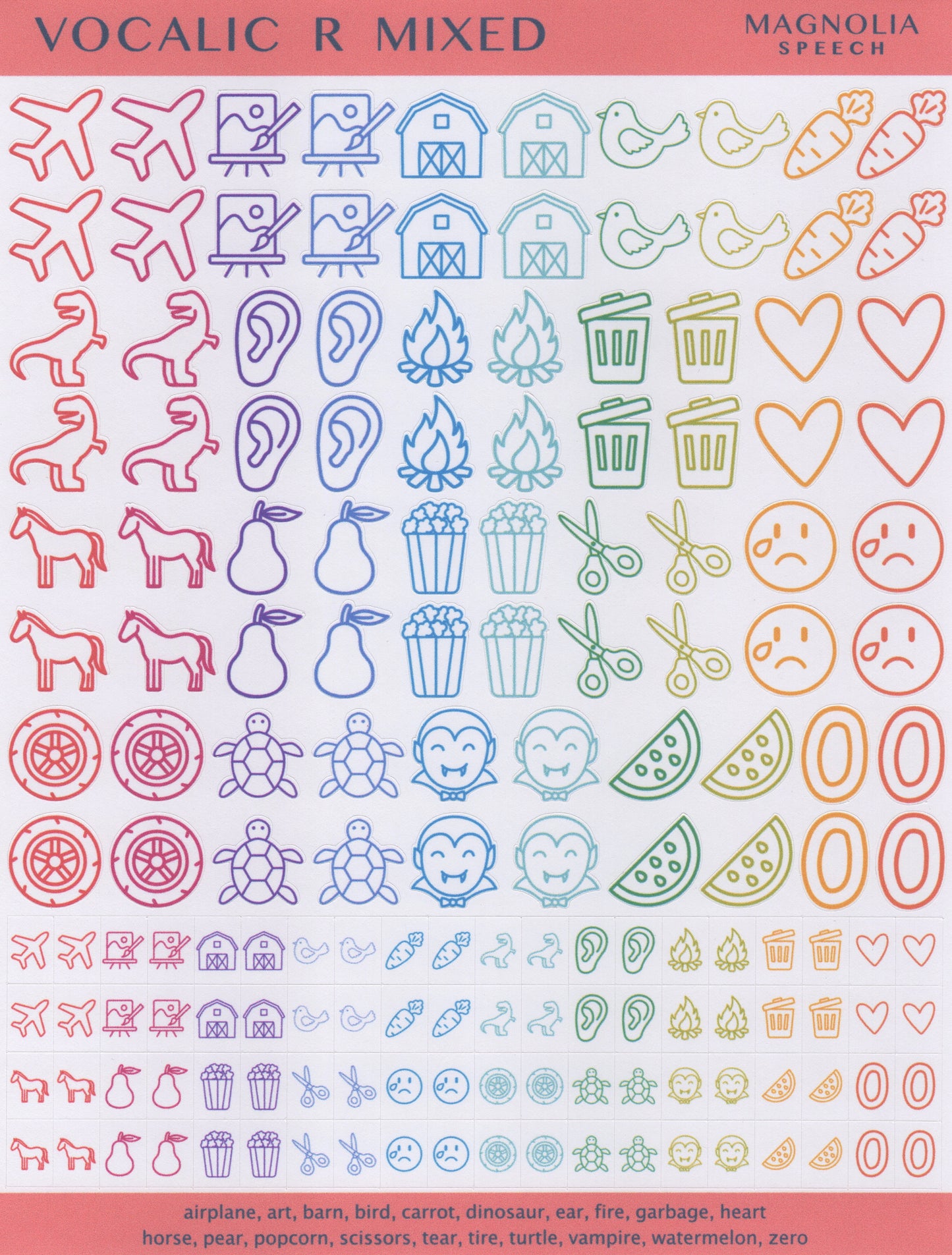 Vocalic R Mixed Bundle: All Sticker Sheets