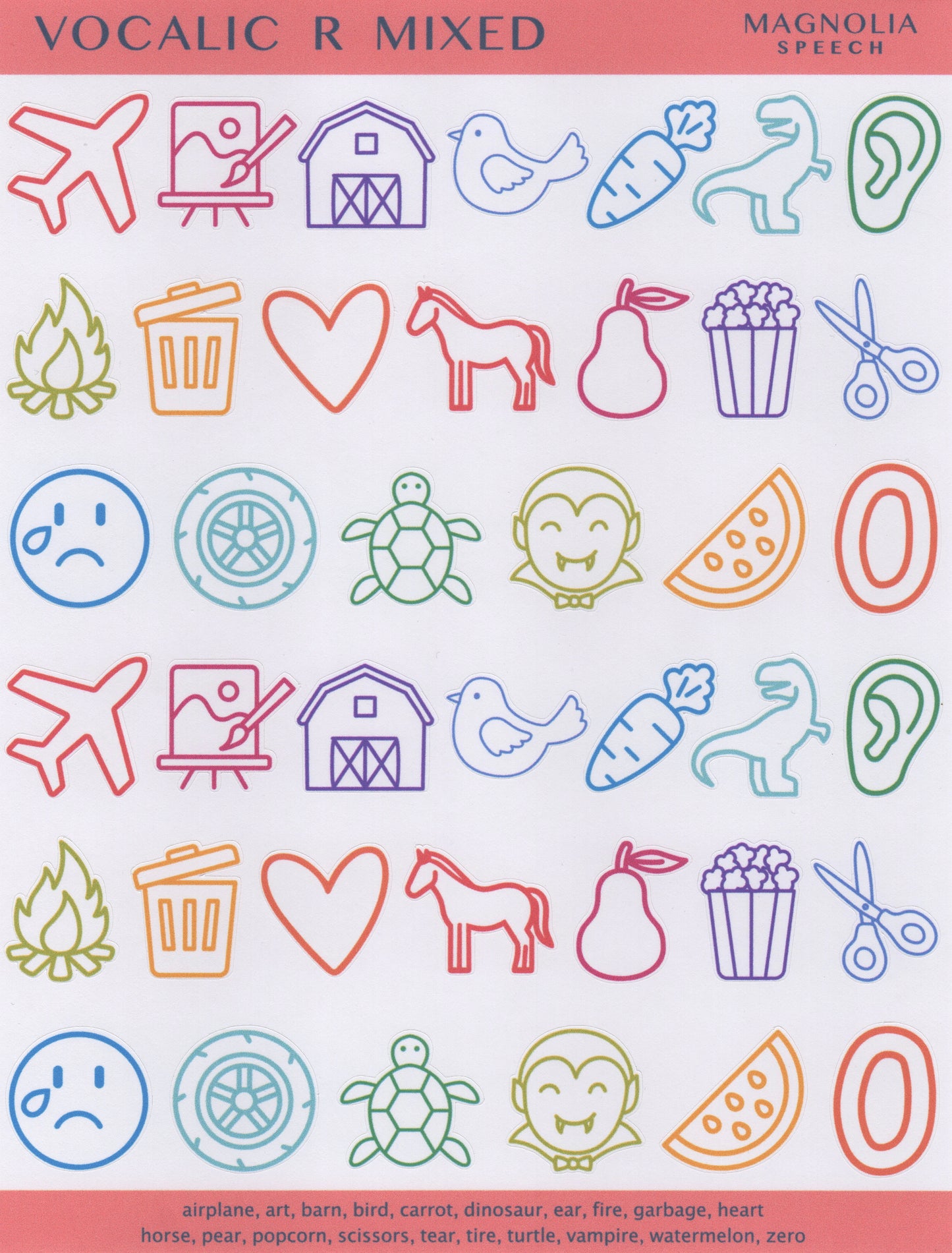 Vocalic R Mixed Bundle: All Sticker Sheets