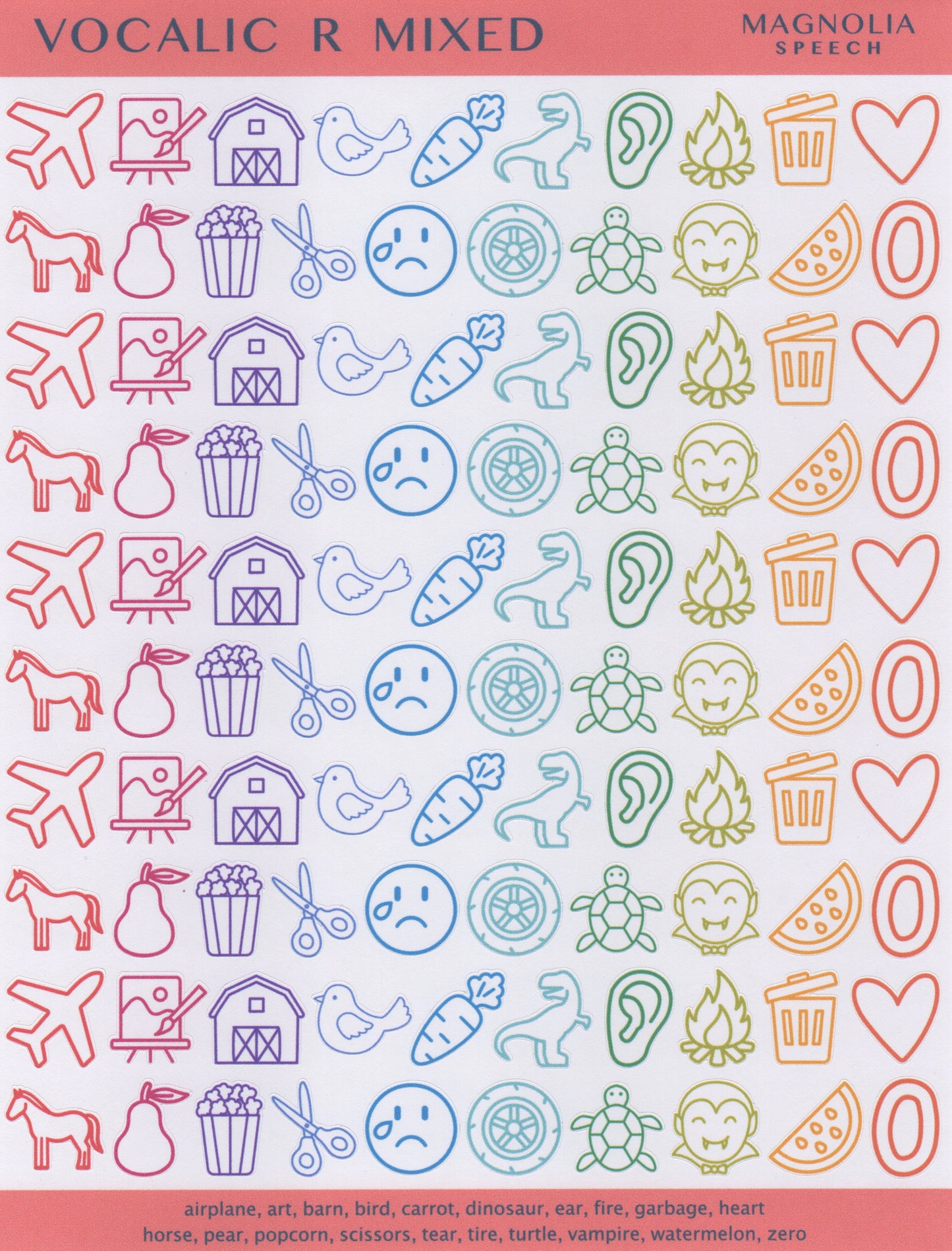 Vocalic R Mixed Bundle: All Sticker Sheets